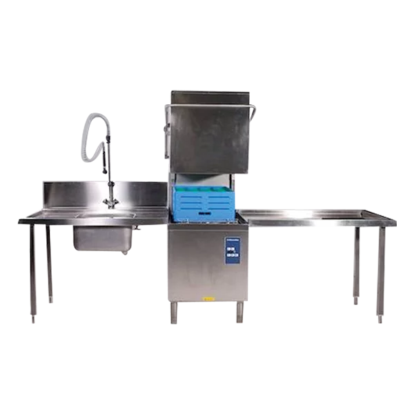 Haubenspülmaschine E.lux 400V 9,9KW mit Zu- und Ablauftisch