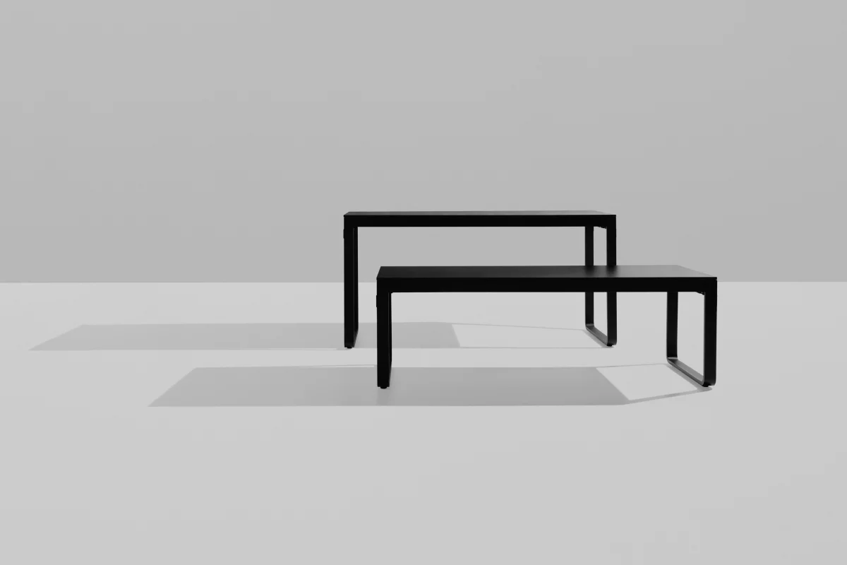 Dinnertisch Flow schwarz 230x80x74cm outdoor