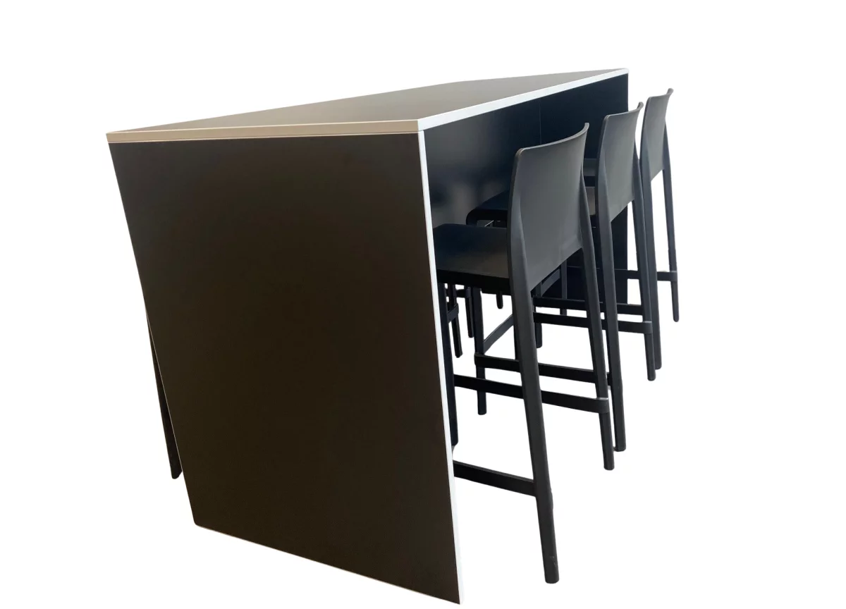 Multitisch Kompakt schwarz 180x75x100cm