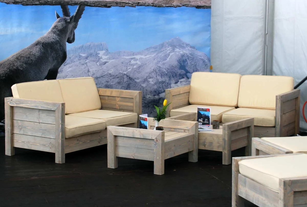 Loungehocker Toskana 78x59x40cm inkl. Kissen