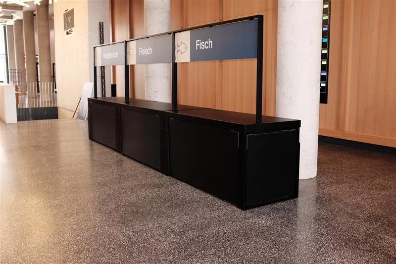 Odo Buffet schwarz/schwarz 180cm