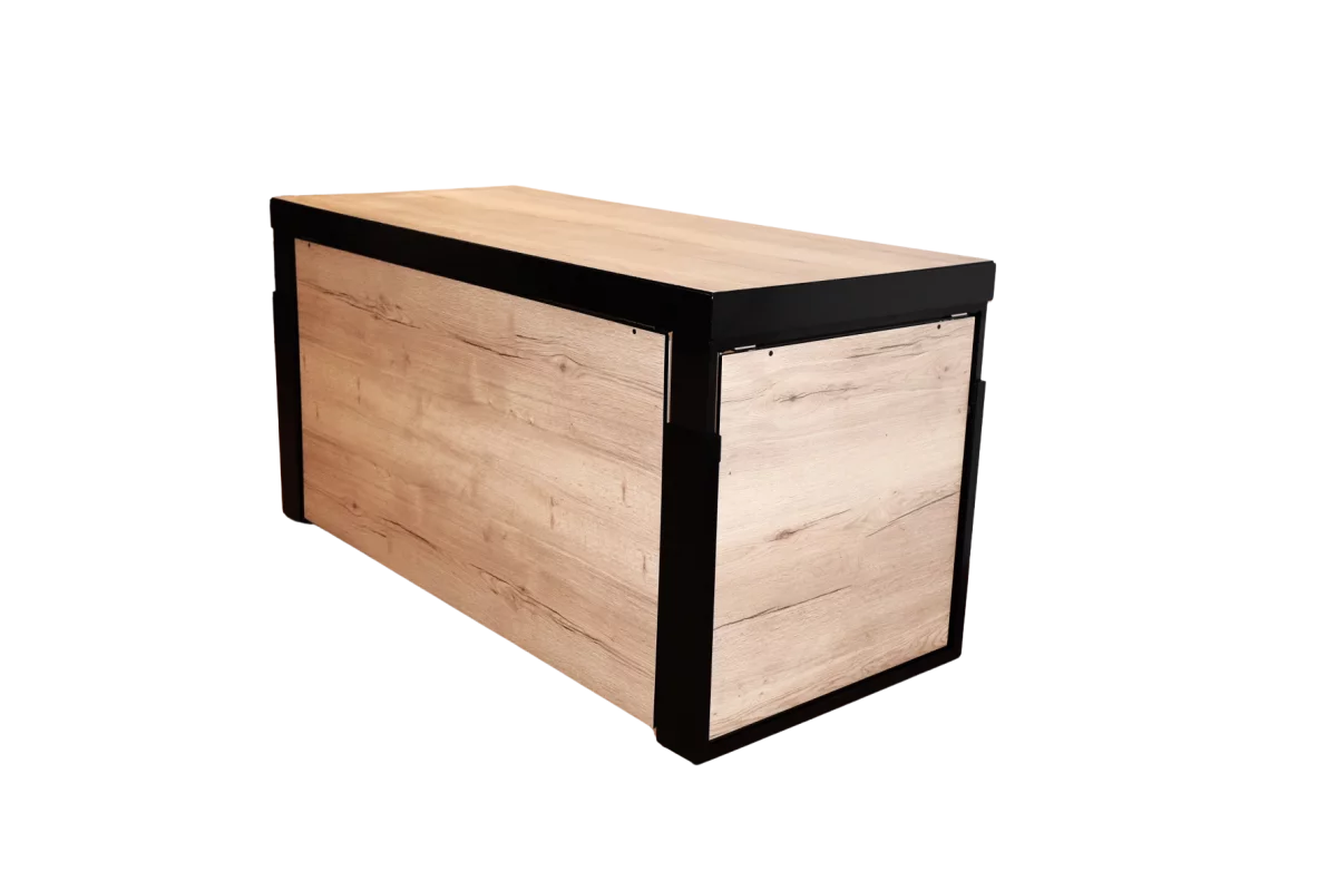 Odo Buffet schwarz/holz 180cm