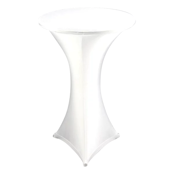 Stretchhusse weiß für Stehtisch 75 3-füßig