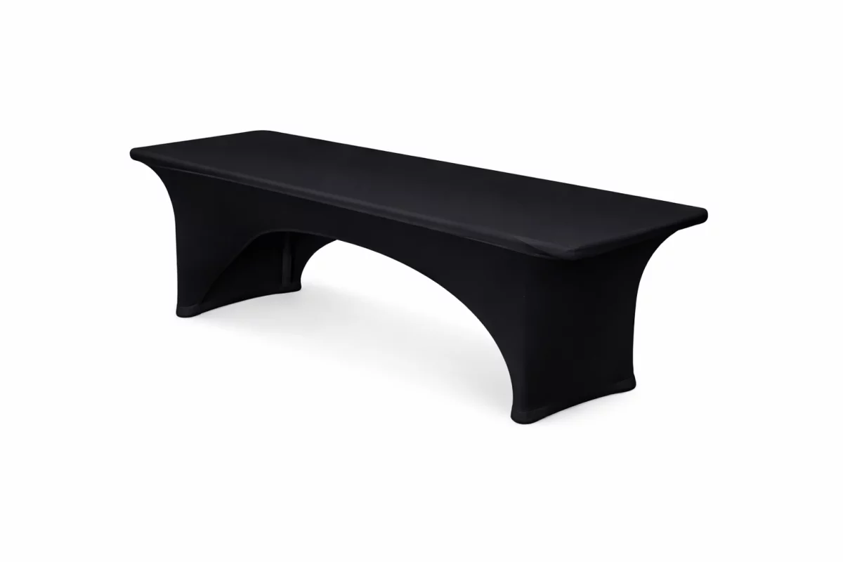 Stretchhusse 2 teilig schwarz für Brauereitisch 220x50cm