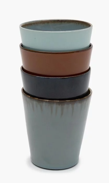 Serax Becher conisch H9,5cm 4 Farben gemischt