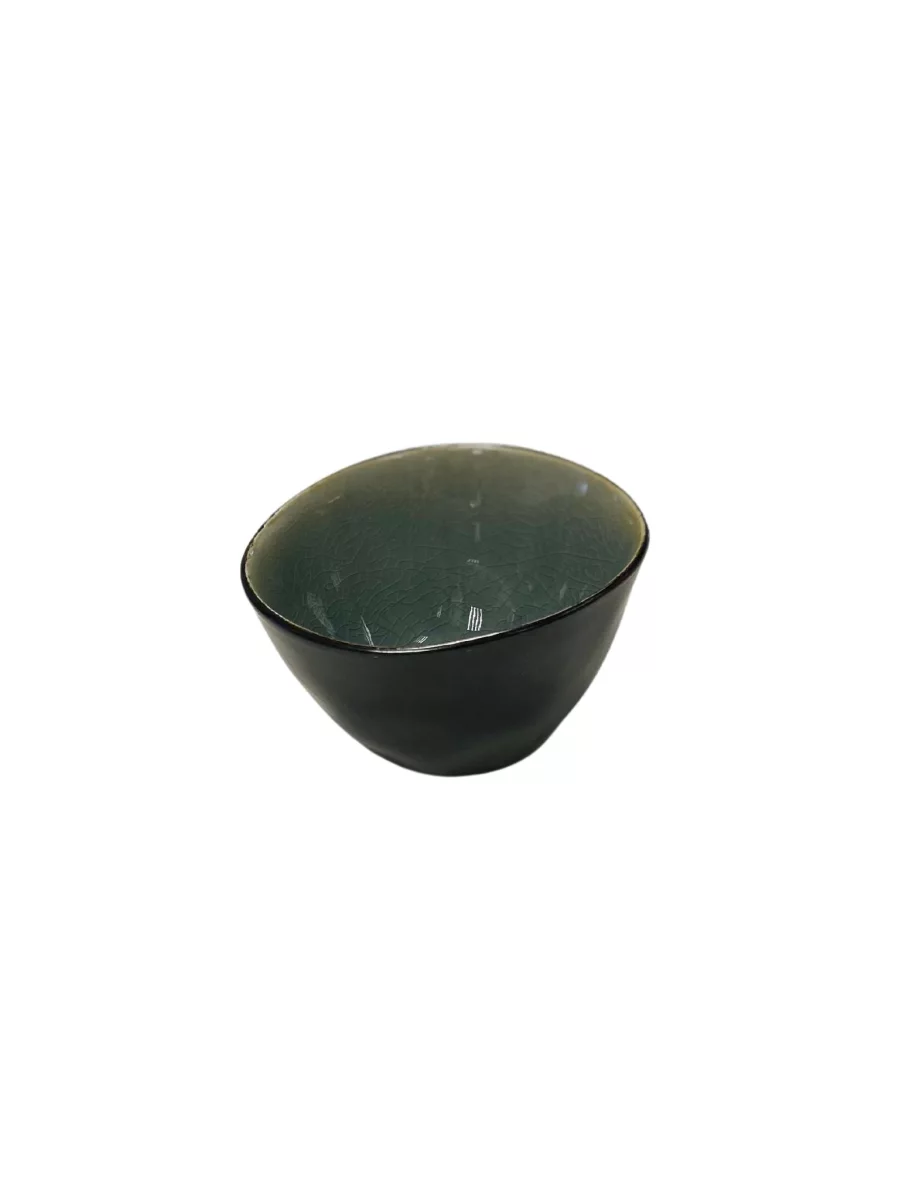 Bowl Laguna oval blue grey h4 d8,5cm