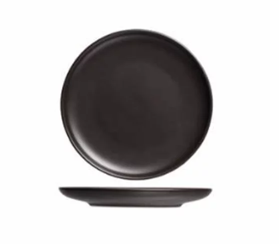 Teller schwarz flach 15cm