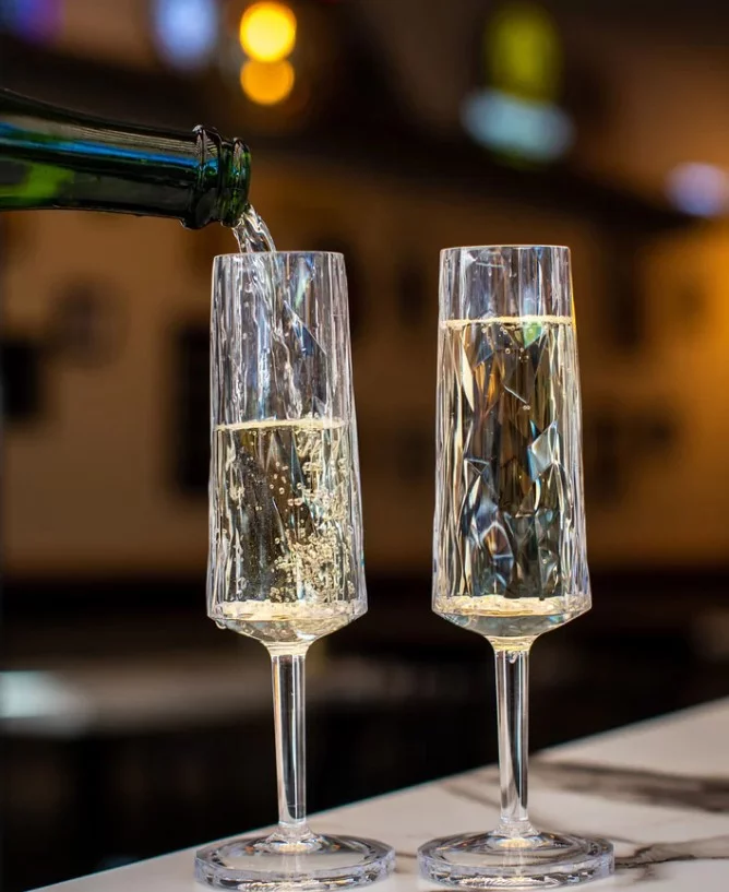 Sektglas Club 100ml Kunststoff klar