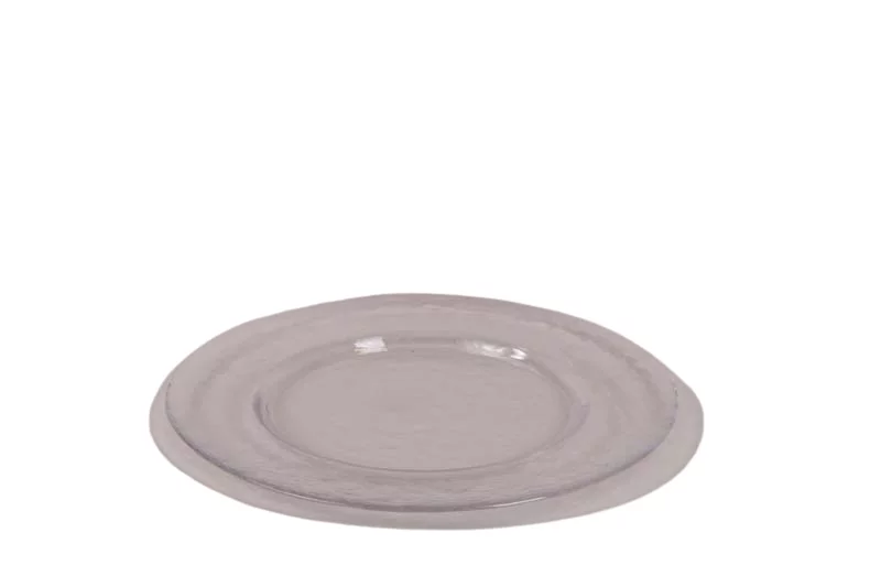 Teller Glas geriffelt 32cm