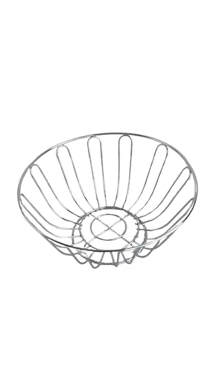 Obstkorb Chrom rund 24cm
