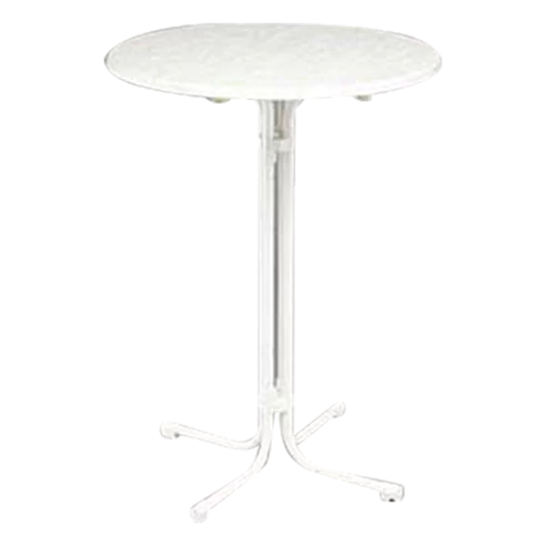 Stehtisch weiß klappb 4-fuß 80cm