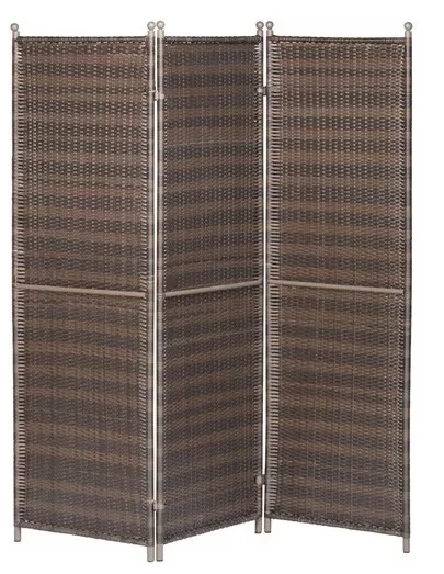 Paravent Rattan 3 teilig