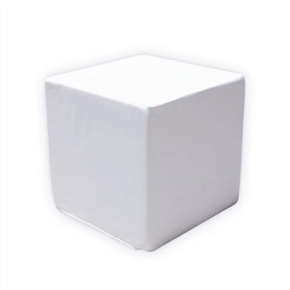 White Lounge Sitzcube small 40x40x40cm
